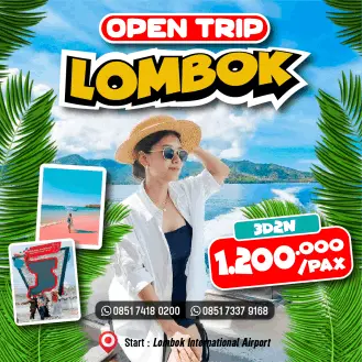 Open Trip Lombok 3 Hari 2 Malam
